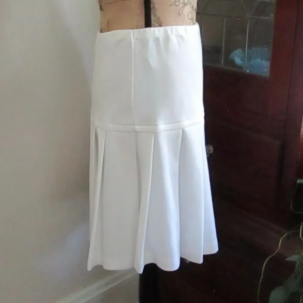 Vintage Act III White Pleated Tennis Golf Preppy Mini Skirt USA S/M 70s Coastal